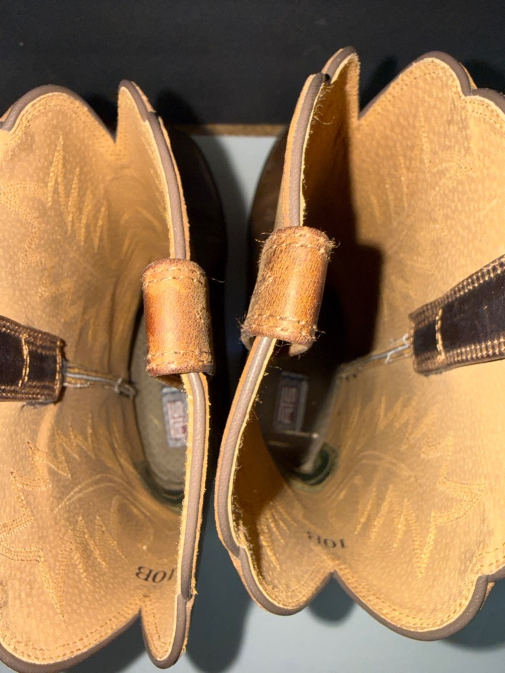 ARIAT Women’s 10 Heritage R Toe Western Boots Distressed Brown Coastal Cowgirl - Picture 11 of 15